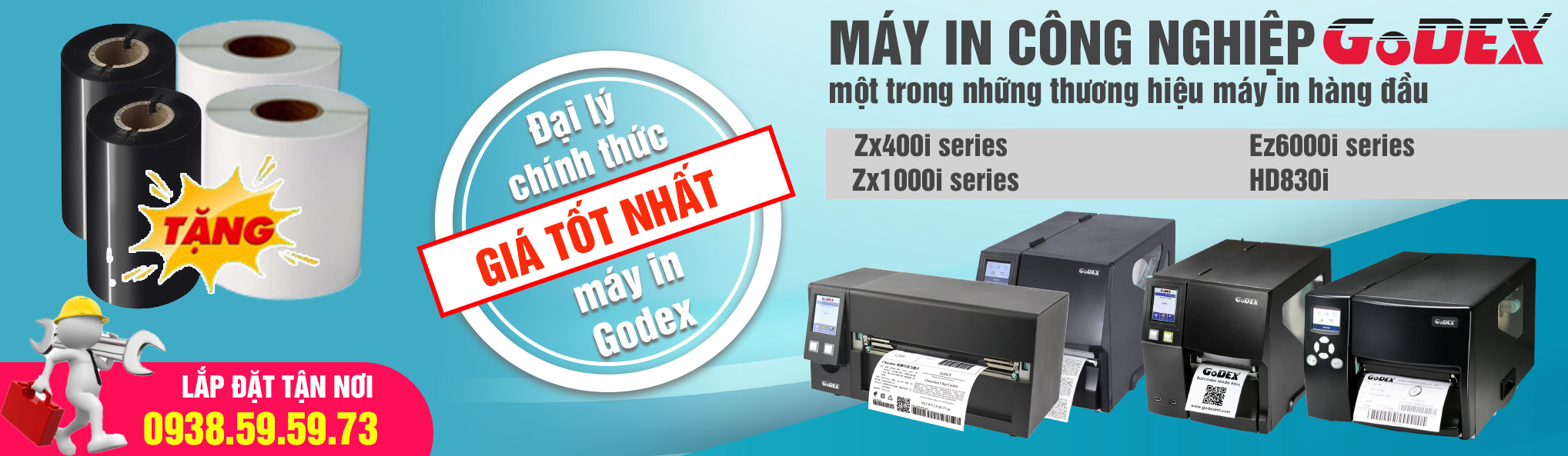 Banner máy in mã vạch