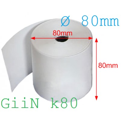 Khổ giấy in hóa đơn 80 mm là sản phẩm thông dụng nhất