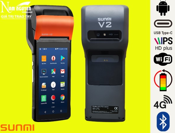 Máy Pos Sunmi V S1 được rất nhiều cửa hàng lựa chọn