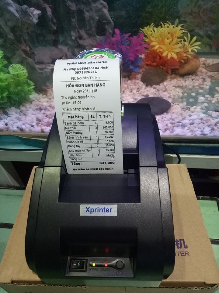 Xprinter XP 58IIH sử dụng công nghệ in nhiệt hiện đại