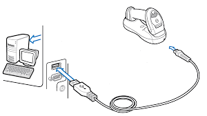 Kết nối máy tính và máy quét mã vạch qua cổng USB